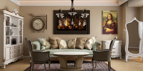Baroque living room style idea 💡
