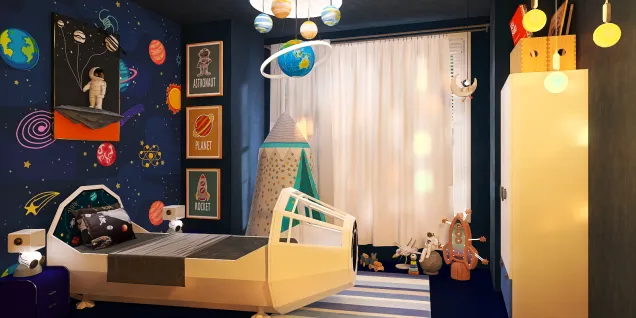 Little astronaut bedroom 