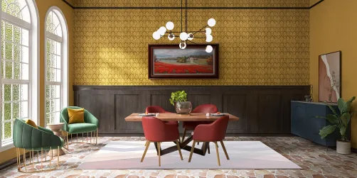 1970s modern Dining room
