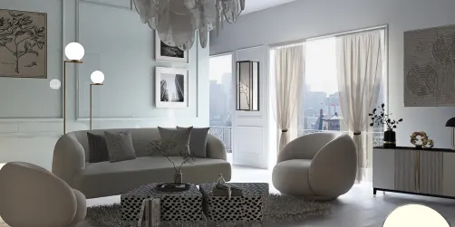 White Living Room