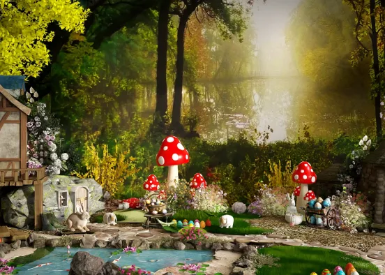 # Happy Easter  Renderização de Design