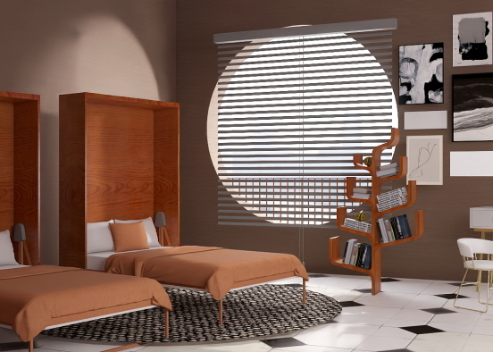 Cozy Room for 2 Design Rendering