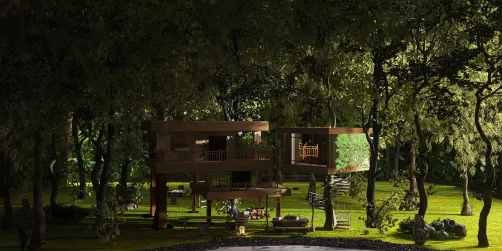 Modern Forest Treehouse 🏡🌲