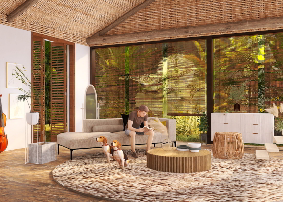 Tropical house  Design Rendering