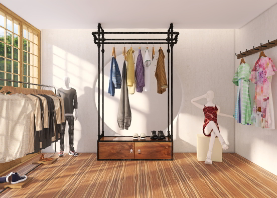 small clothing store Design Rendering