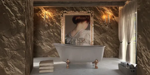 My bathroom in the cellar of my castle 