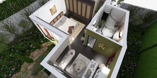 Simple bedroom and living room design 🤍🫶🏻✨