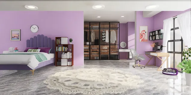 purple bedroom! 💜🌼