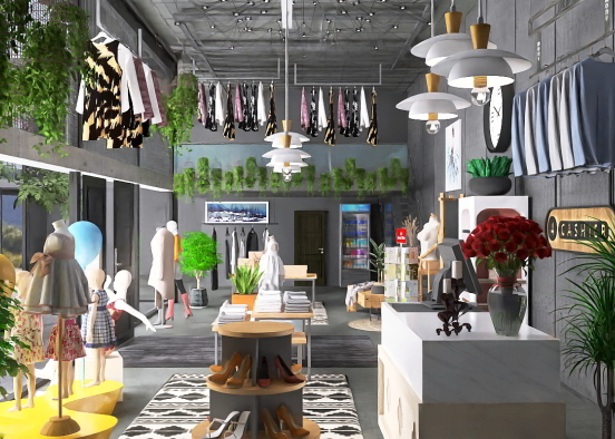 Clothing store  Design Rendering