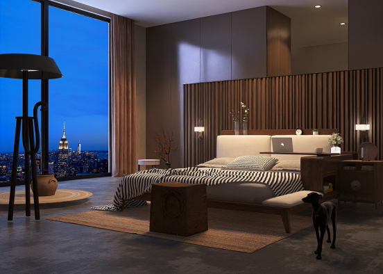 view from bed Design Rendering