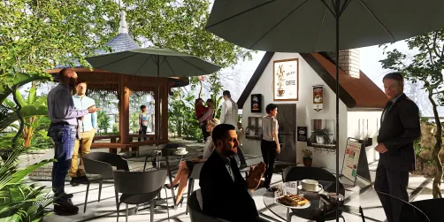 Coffee shop pop'up