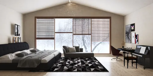 Black bed room 