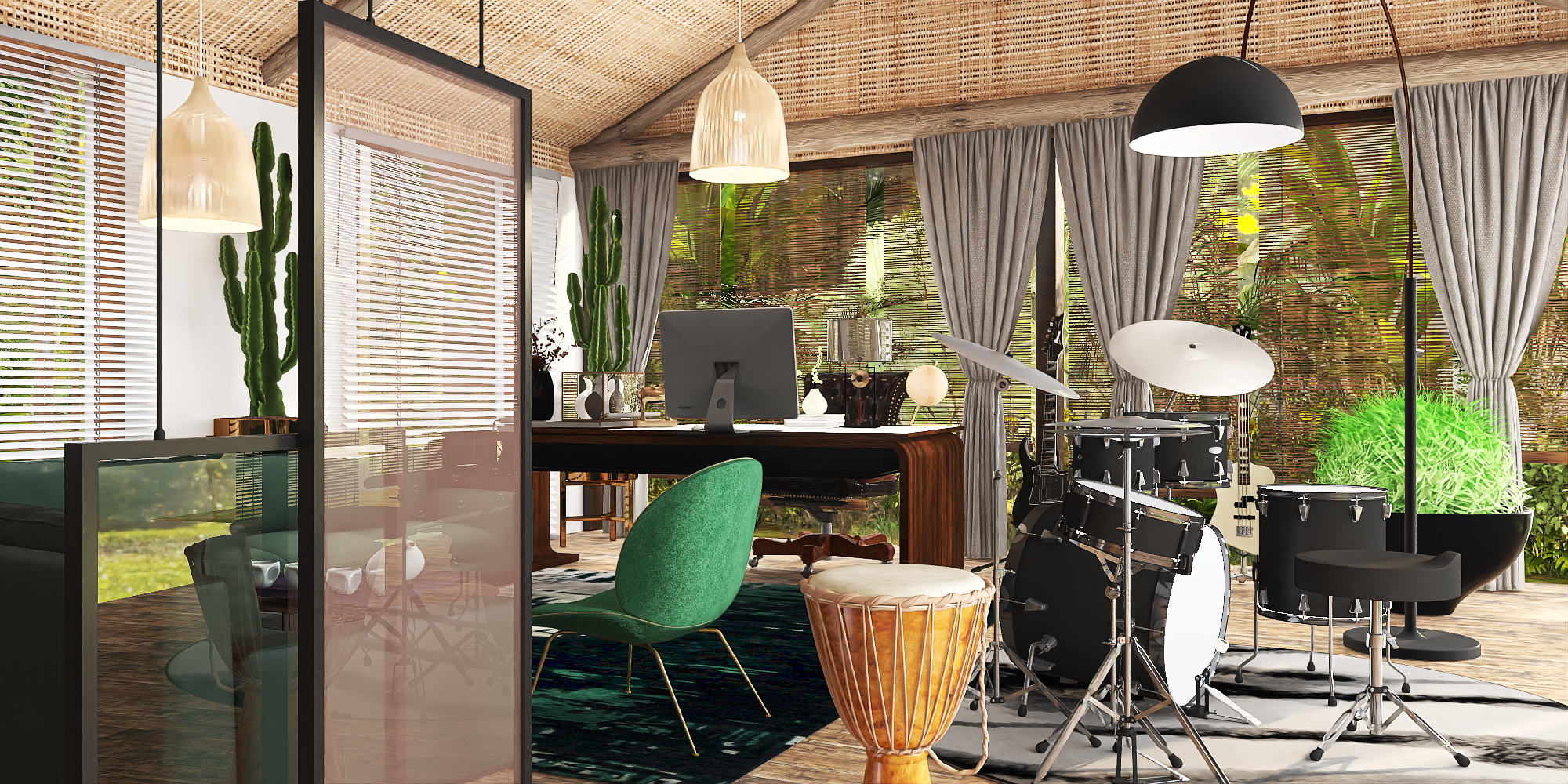 Countryside office-studio for a music producer 🎼