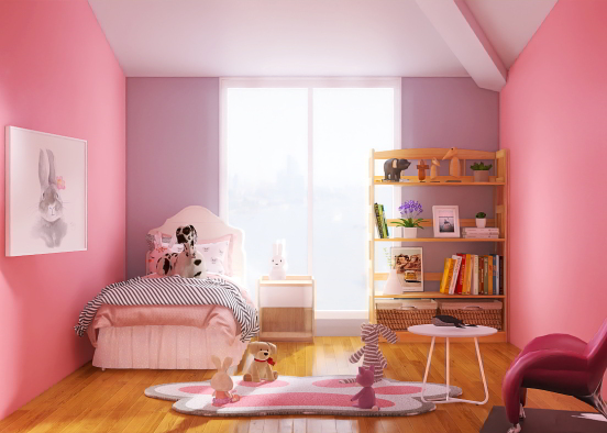 3 year old girls bedroom Design Rendering