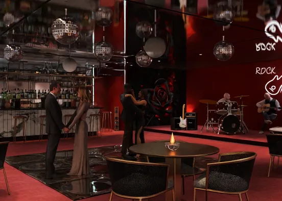 # The Crazy Crimson Nightclub  Renderização de Design