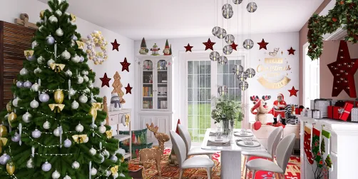 Todo listo para la cena de navidad