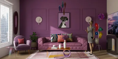 crazy , purple living room 💜💜