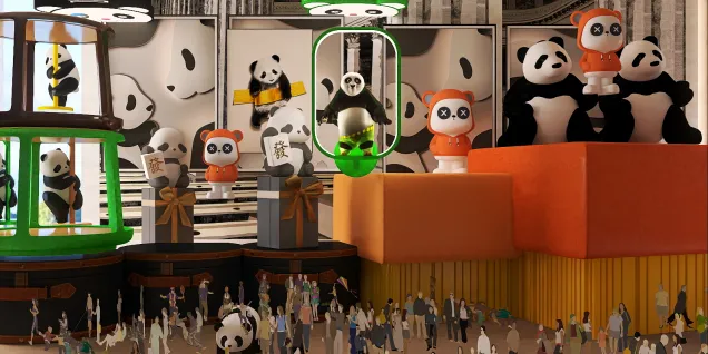 Dancing Panda Exhibit and Show 
