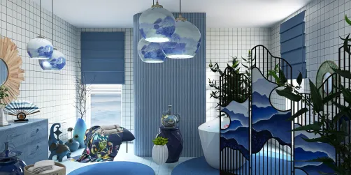 Blue Bathroom 🚻 