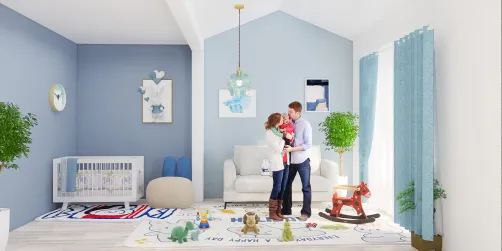 cuarto de bebes 💙 azul 