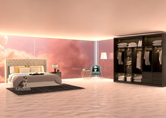 dreamy bedroom Design Rendering