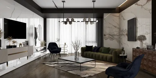 Modern Marble Living Room