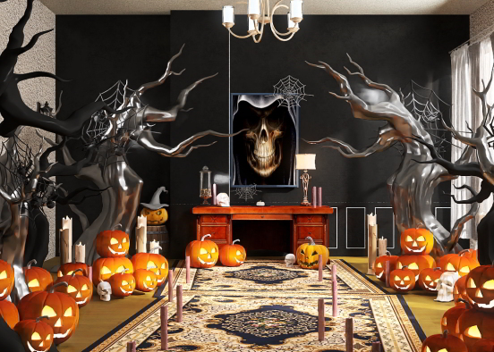 Halloween Room Design Rendering