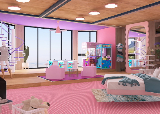 Barbie Dream Room Design Rendering
