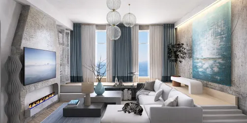 Grey&Blue Living Room