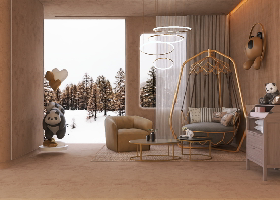 Panda Room Design Rendering