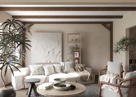# Japandi Living Renderização de Design