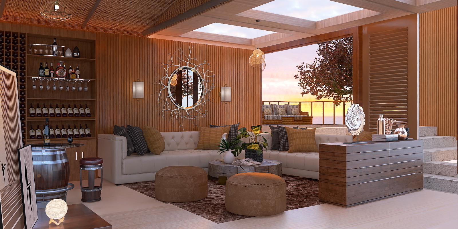 roof top relaxing area