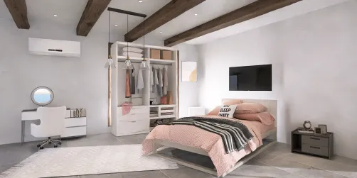 cute pink bedroom