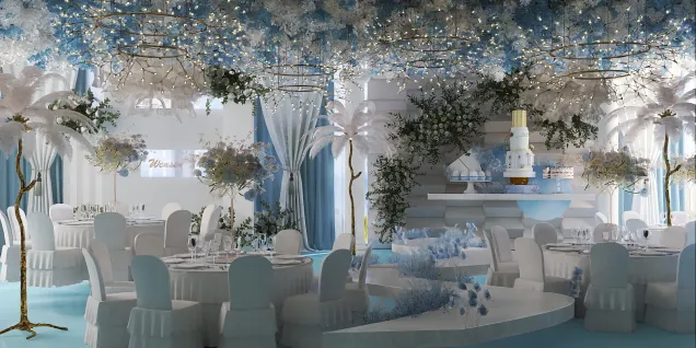 Fairy Blue Wedding Salon