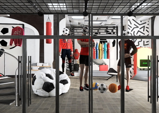Football shop⚽️⚽️⚽️ Design Rendering