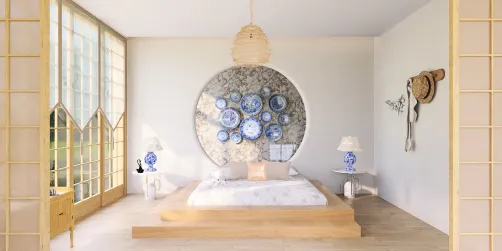 Serene Fusion: A Zen-Inspired Bedroom Retreat