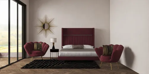 Maroon Bedroom