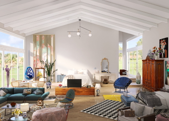 Bedroom for two Design Rendering