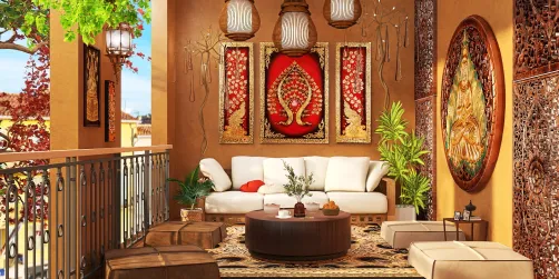 Indian style balcony 