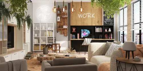 Brooklyn Loft Office💻⌨️🪵☕️✨