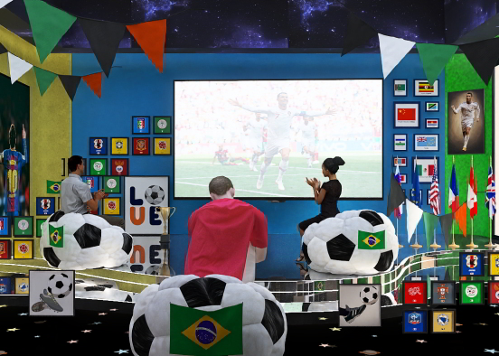 FiFa World Cup Party For〈🥳ノ 〈😎ノ 〈🤪ノ  Design Rendering