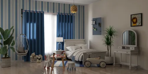 Childrens bedroom Blue theme
