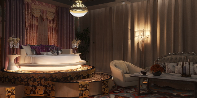 Luxury Hotel Room With Color Dubai 