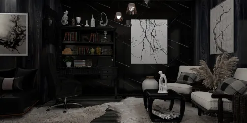Black & White home office