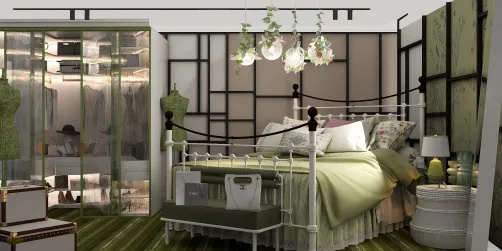 "Vintage Garden Retreat Bedroom” 