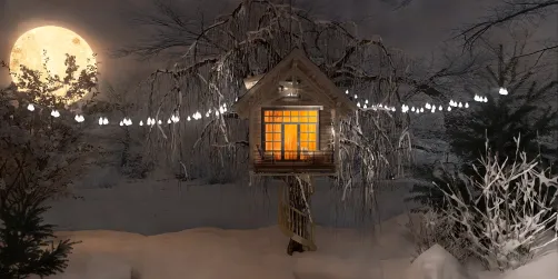 домик на дереве