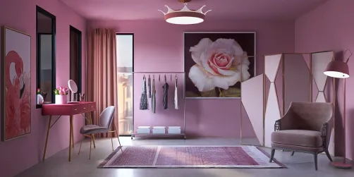 House 1: Pink Dressing Room