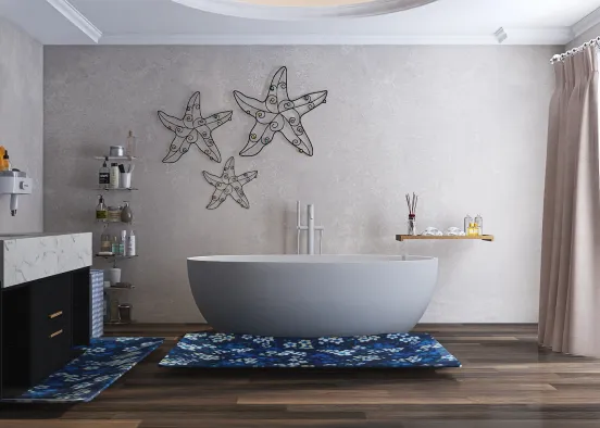 Simpler Luxury Bathroom  Design Rendering