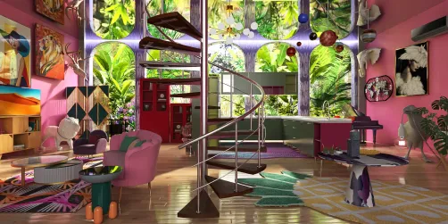 Living Room & Kitchen