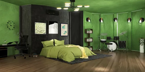 BLACK & GREEN (Weekly Room Challenge)